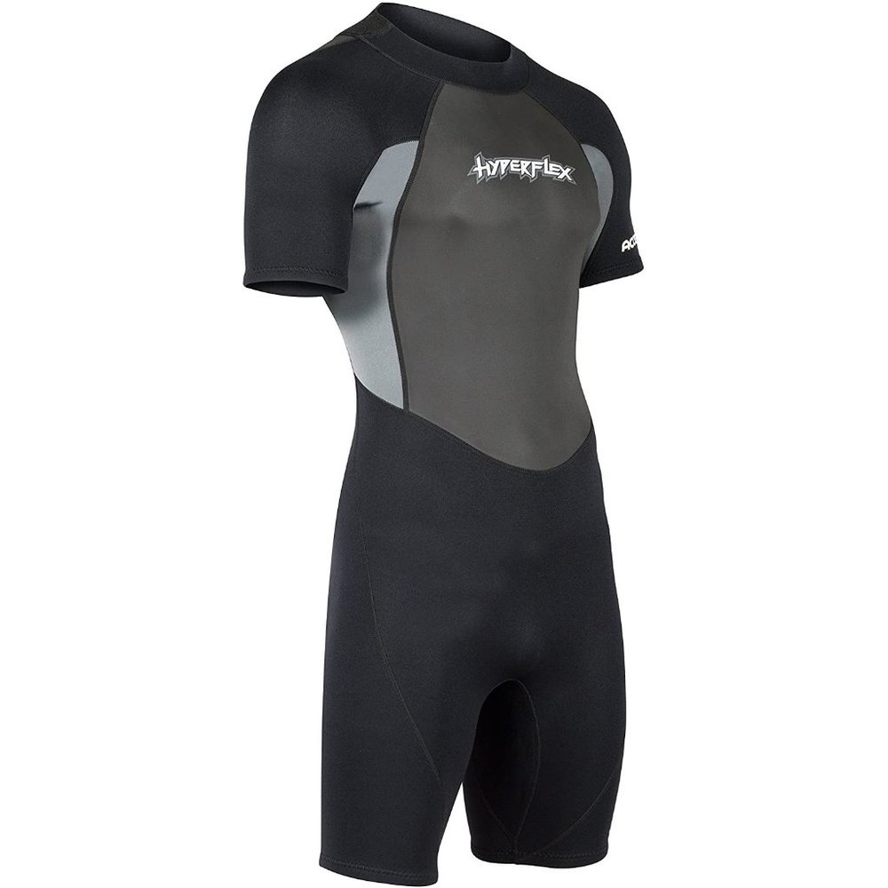 HYPERFLEX Men's 2.5mm Shorty Springsuit Wetsuit Short John Size Extra Small XS